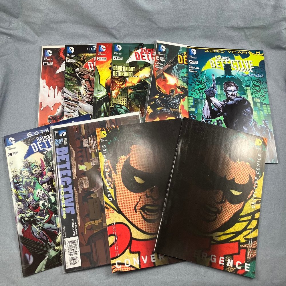 Batman Detective DC Comic Book Lot 2012-15 Series Issues 10-11, 22+ Convergence
